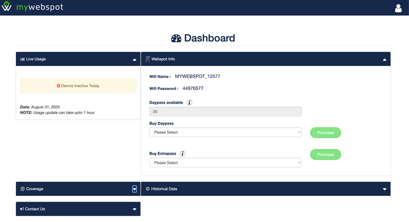 My Webspot's Platform